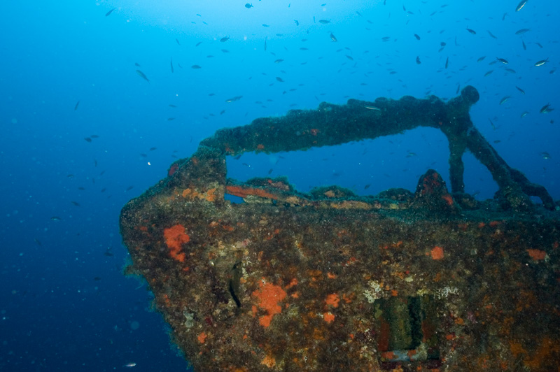 Wreck of the sunken French submarine Rubis